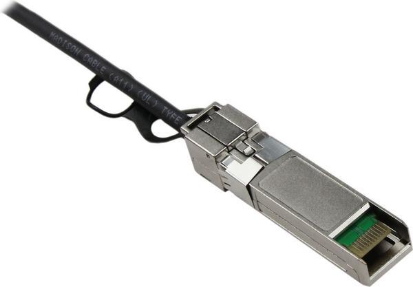 StarTech.com Câble réseau passif SFP+ 10 GbE à connexion directe twinax en cuivre de 1 m - Cordon SFP+ 10GBase-CU compatible Cisco - Câble à attache directe - SFP+ pour SFP+ - 1 m - twinaxial - pour P/N: ET10GSFP, PEX10000SFPI, PEX10GSFP4I, PEX20000SFPI