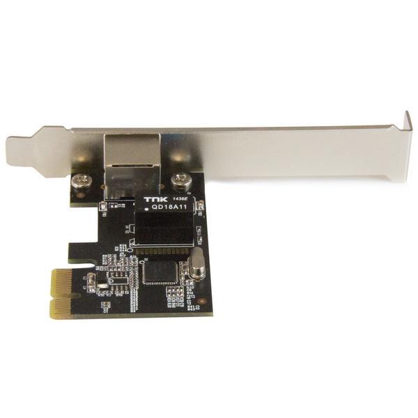 StarTech.com Carte réseau PCI Express à 1 port Gigabit Ethernet avec chipset Intel I210-AT - Adaptateur NIC PCIe GbE - Adaptateur réseau - PCIe profil bas - 1GbE - 1000Base-T - noir