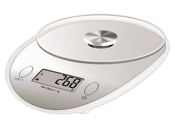 1 Pèse-lettres électronique 0.1g à 3kg écran  LCD plateau en verre