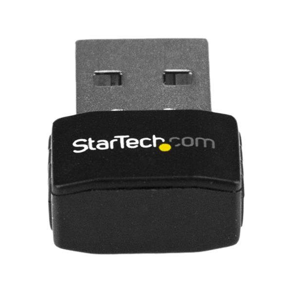 StarTech.com Adaptateur USB WiFi - AC600 - Adaptateur réseau sans fil nano bi-bande 802.11ac 1T1R - 2,4 GHz / 5 GHz (USB433ACD1X1) - Adaptateur réseau - USB 2.0 - Wi-Fi 5 - noir