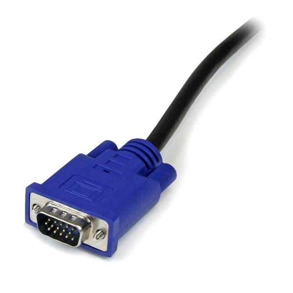 StarTech.com Câble pour Switch KVM VGA avec USB 2 en 1 - 3m - Câble vidéo / USB - USB, HD-15 (VGA) (M) pour HD-15 (VGA) (M) - 3.05 m - noir - pour P/N: CAB831HDU, RACKCONS1908, SV1631DUSBUK, SV565DUTPU, SV565UTPUL, SV831DUSBUK