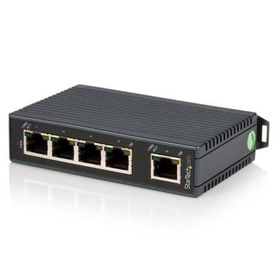 StarTech.com Switch Ethernet industriel non géré à 5 ports - Commutateur 10/100 à montage sur rail DIN - Switch réseau - Commutateur - non géré - 5 x 10/100 - Montage sur rail DIN - pour P/N: NETRS2322P