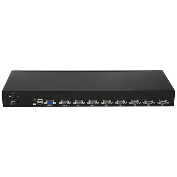 StarTech.com 8 Port 1U Rackmount USB KVM Switch Kit with OSD and Cables - Rack mount KVM - VGA KVM Switch - 8 Port KVM Switch (SV831DUSBUK) - Commutateur KVM - 8 x KVM port(s) - 1 utilisateur local - Montable sur rack - pour P/N: RK12OD2, RK3236BKF, RK423