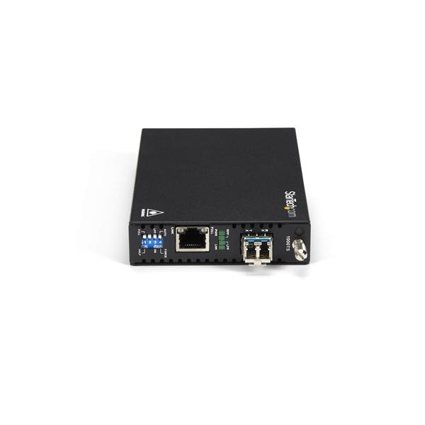 StarTech.com Convertisseur de média fibre optique GbE - Monomode LC - Convertisseur Ethernet cuivre vers fibre - 10 km (ET91000SM10) - Convertisseur de média à fibre optique - 1GbE - 100Base-LX, 1000Base-T - RJ-45 / mode unique LC - jusqu'à 10 km - 1310 n