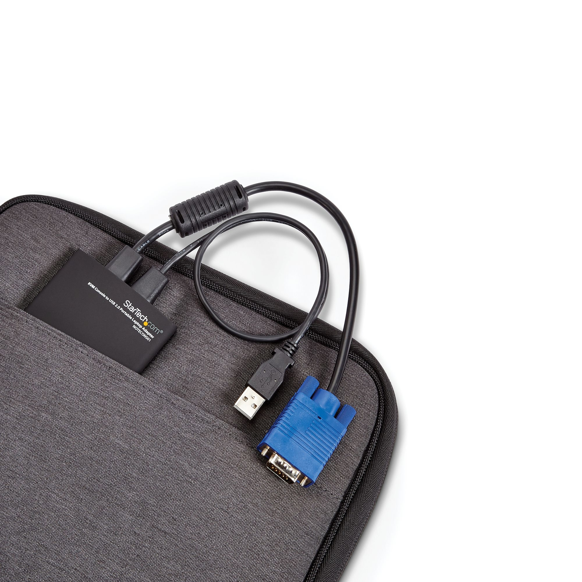 StarTech.com Adaptateur crash cart pour PC portable - Console KVM vers USB 2.0 - USB A (M) - PS/2 (M) - VGA (M) - KVM portable - Commutateur KVM - 1 x KVM port(s) - 1 utilisateur local - de bureau