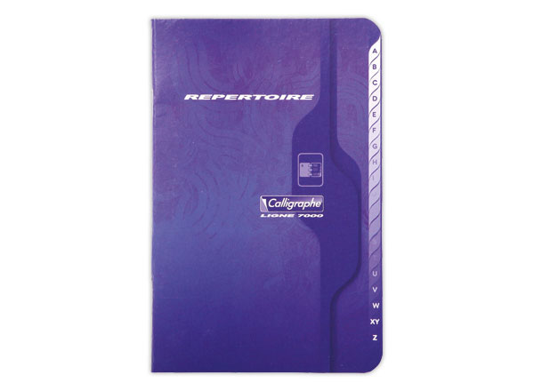 1 Répertoire piqûre Calligraphe 11x17 cm, 5x5, 70g, 96 pages