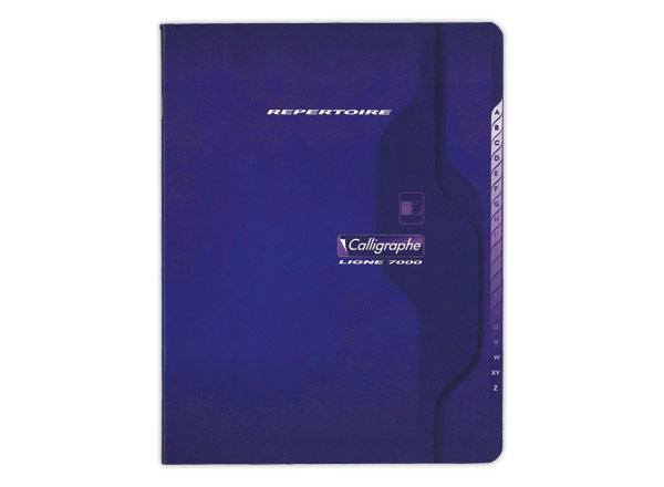 1 Répertoire piqûre Calligraphe 17x22 cm, 5x5, 70g, 96 pages