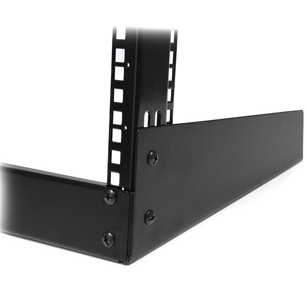 StarTech.com Rack serveur 19" 12U pour bureau à 2 montants et cadre ouvert - Rack cadre ouvert - noir - 12U - 19" - pour P/N: CABCAGENUTS6, CABSCREWM52, CABSCREWSM6, CABSCRWM520, CABSCRWM620, CABSCRWS1224