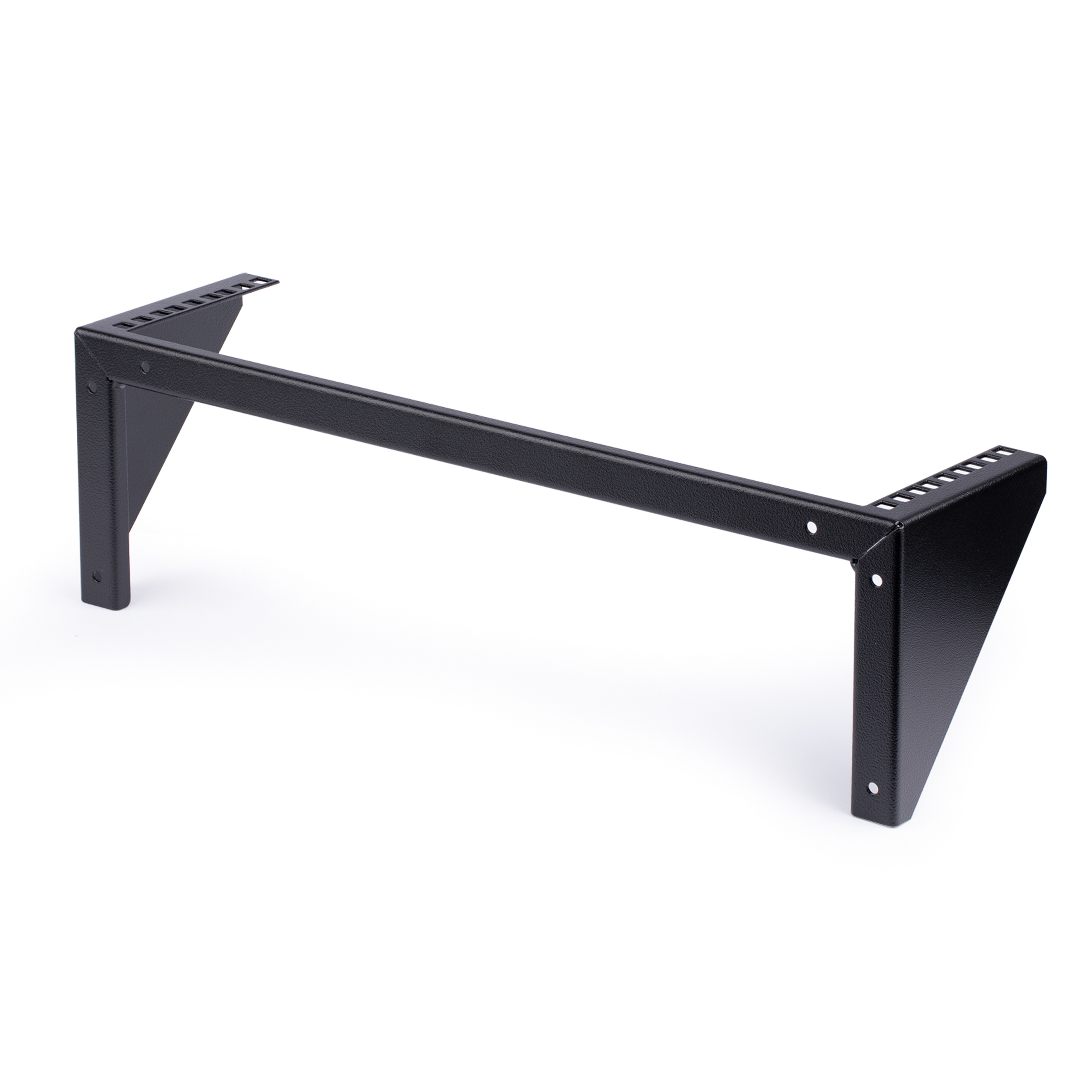 StarTech.com Support Mural Vertical en Acier pour Rack 3U - Acier - 48 cm - Support de montage - montable sur mur - noir - 3U - 19"