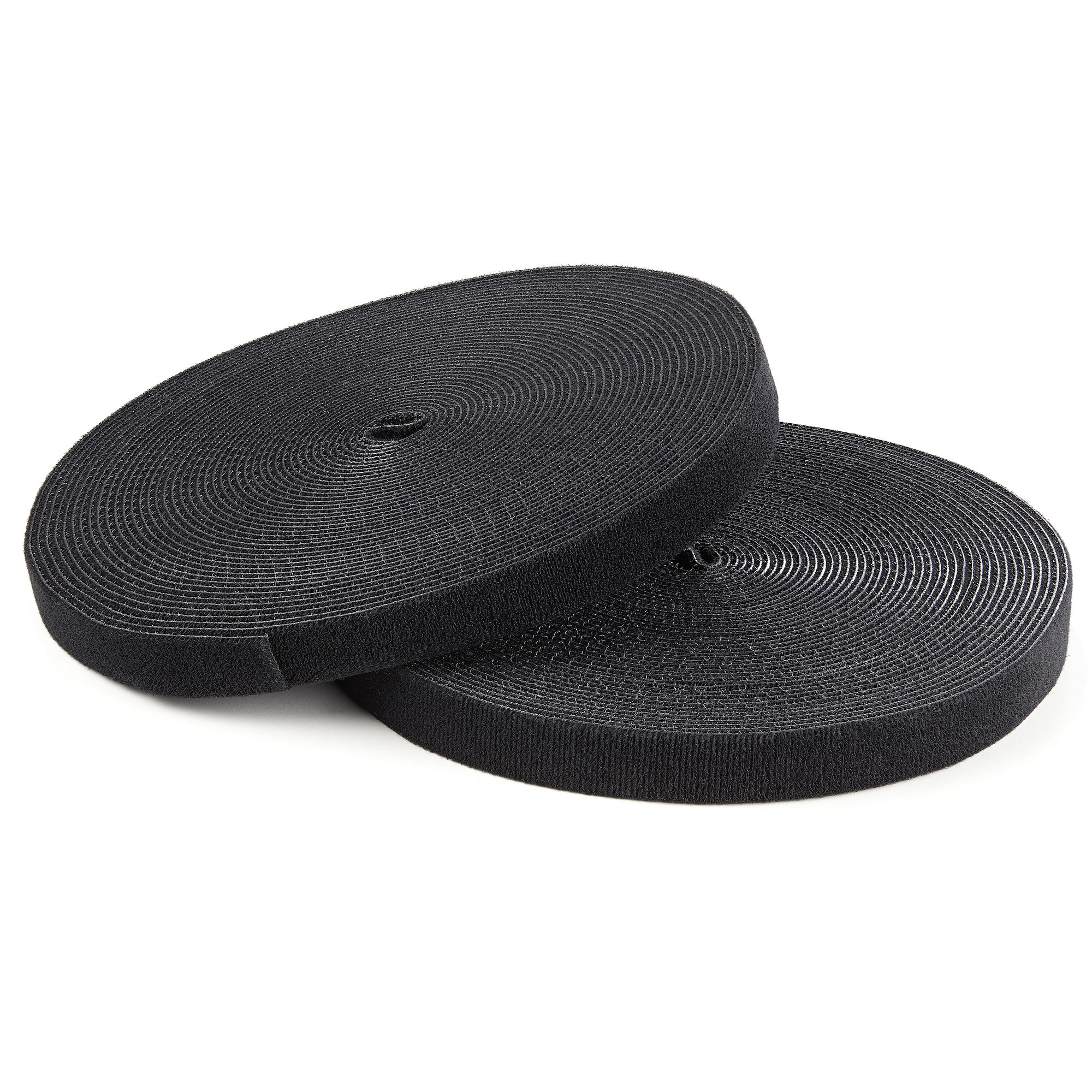 StarTech.com Attaches de câble à boucles auto-agrippantes en vrac - Rouleau de 7,6 m - Sangle pour câbles sur mesure - Noir - Rouleau d'attache de câble - 7.62 m - pour P/N: CABSHF2POST2, HKLP25BL, HKLP25GN, HKLP25RD, HKLP25YW, RK4OD