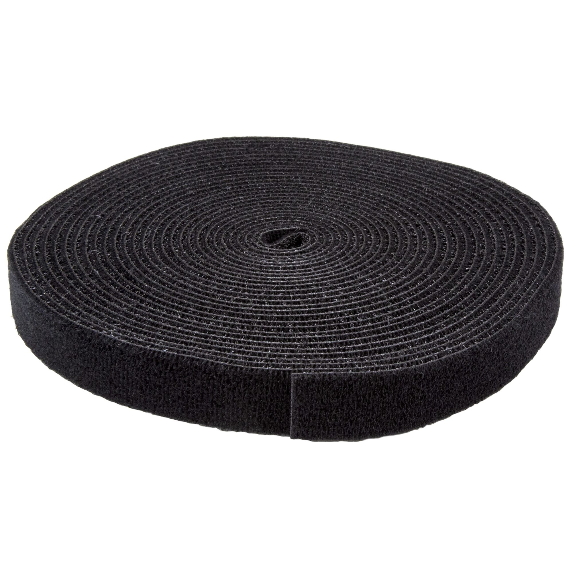 StarTech.com Attaches de câble à boucles auto-agrippantes en vrac - Rouleau de 7,6 m - Sangle pour câbles sur mesure - Noir - Rouleau d'attache de câble - 7.62 m - pour P/N: CABSHF2POST2, HKLP25BL, HKLP25GN, HKLP25RD, HKLP25YW, RK4OD