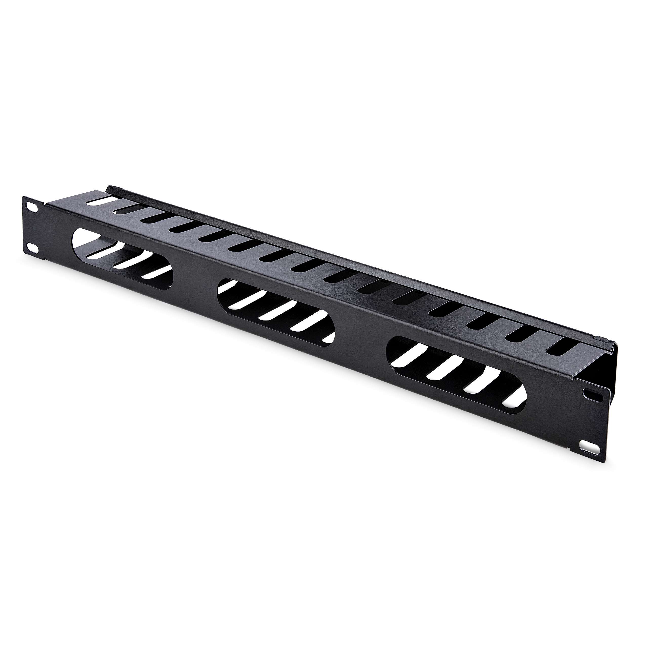 StarTech.com Panneau / Goulotte de gestion de câbles horizontal 1U pour rack de serveur - Guide pour câbles - Passe câble avec couverture - Panneau d'agencement de câbles de rack - 1U - 19" - pour P/N: RACK-18U-20-WALL-OA, RACK-21U-20-WALL-OA, RACK-24U-20