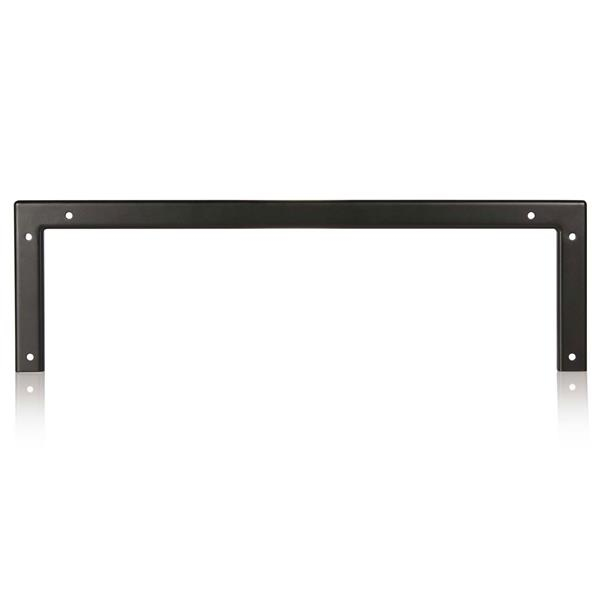 StarTech.com Support mural en acier pour rack 2U - 48 cm - Support de montage - montable sur mur - noir - 2U - 19" - pour P/N: SV831DUSBUK