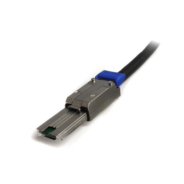 StarTech.com Câble Externe SAS (Serial Attached SCSI) 2 m - Mini SAS - SFF-8088 vers SFF-8088 - Câble externe SAS - Conformité TAA - SAS 6Gbit/s - 4 voies - 4 SAS mini multivoies blindés 26 broches (SFF-8088) (P) pour 4 SAS mini multivoies blindés 26 broc