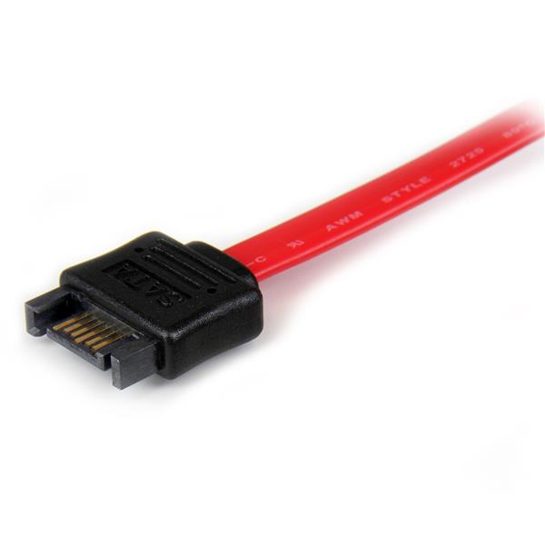 StarTech.com Cable d'extension SATA de 30 cm - Rallonge SATA de 30 cm - Câble d'extension SATA - Serial ATA 150/300/600 - SATA (P) pour SATA (R) - 30 cm - rouge - pour P/N: SATA18RA1