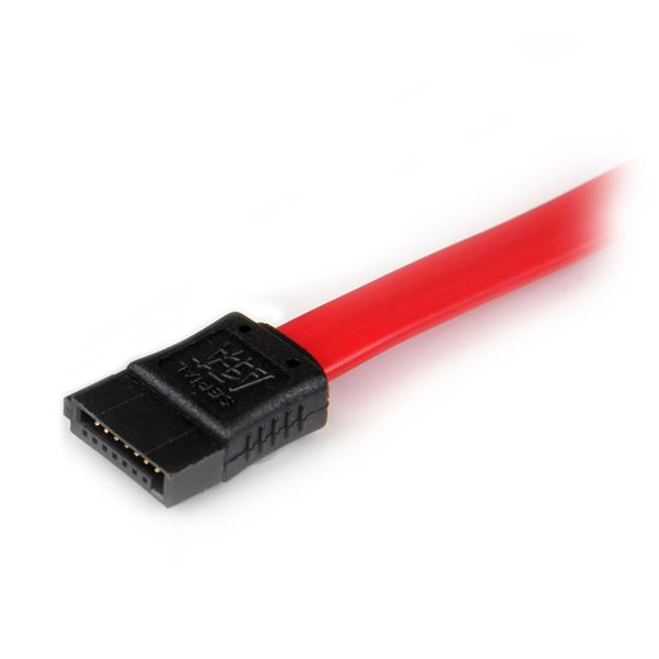 StarTech.com Cable d'extension SATA de 30 cm - Rallonge SATA de 30 cm - Câble d'extension SATA - Serial ATA 150/300/600 - SATA (P) pour SATA (R) - 30 cm - rouge - pour P/N: SATA18RA1