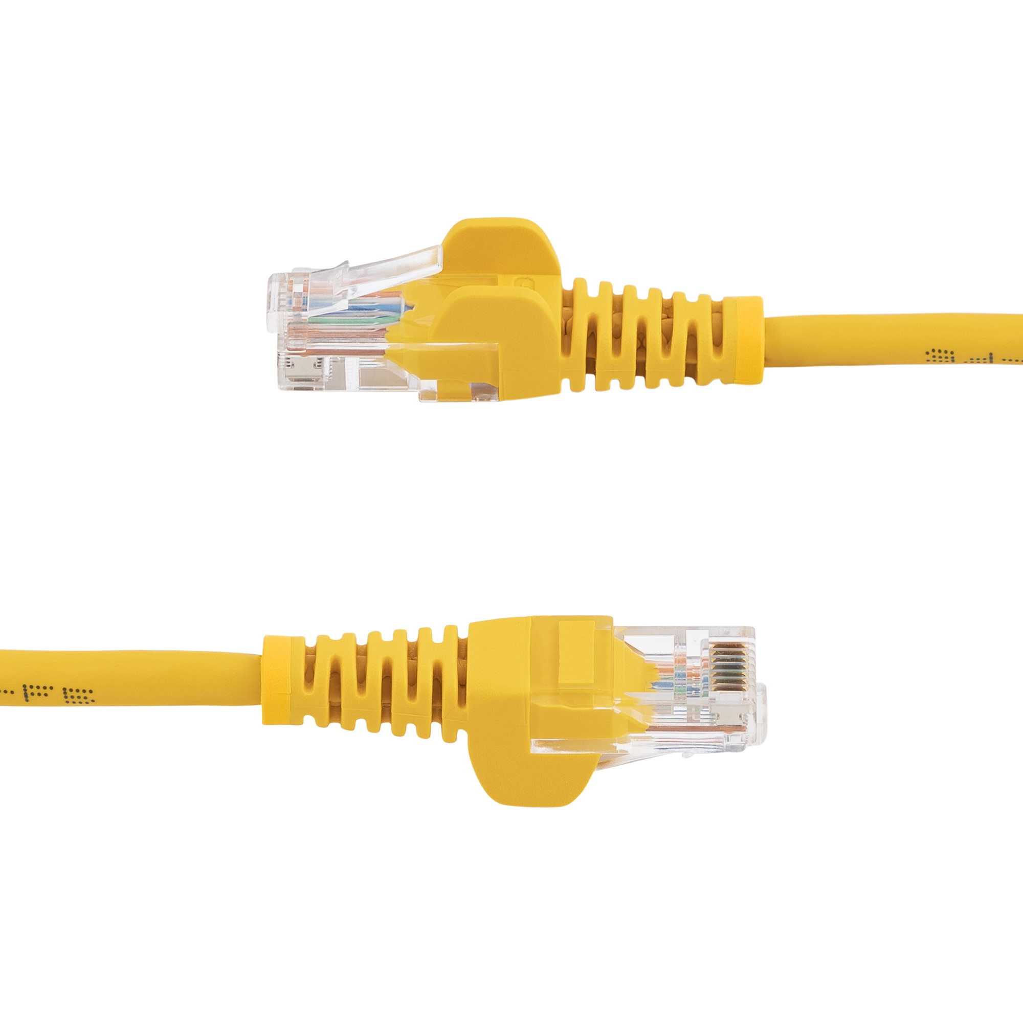 StarTech.com Câble réseau Cat5e UTP sans crochet de 3 m - Cordon Ethernet RJ45 anti-accroc - Câble patch - M/M - Jaune - Cordon de raccordement - RJ-45 (M) pour RJ-45 (M) - 3 m - UTP - CAT 5e - moulé, sans crochet - jaune