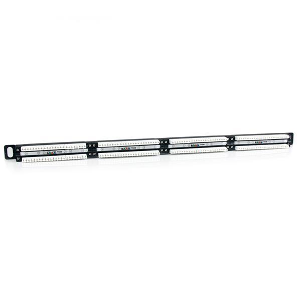 StarTech.com Tableau de connexion Cat5e 0,5U 24 ports - Tableau de connexion RJ45 Ethernet Cat5e 110 à montage en rack - Tableau de connexions - CAT 5e - 24 ports - pour P/N: RACK-18U-20-WALL-OA, RACK-21U-20-WALL-OA, RACK-24U-20-WALL-OA, RK3236BKF, WALLMO