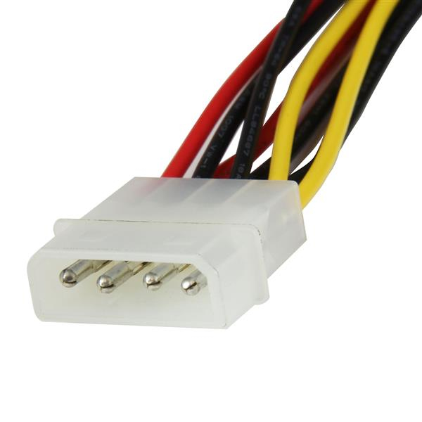 StarTech.com Câble répartiteur d'alimentation en Y LP4 vers 2 SATA à angle droit et verrouillage 30 cm - LP4 4 broches vers deux SATA - Adaptateur secteur - alimentation interne 4 plots (M) pour alimentation SATA (F) - 30 cm - verrouillé, connecteur à ang