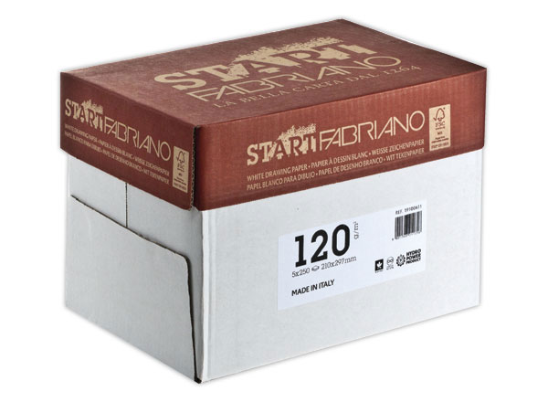 1 Pack de 250 Feuilles de papier dessin format A4 120g