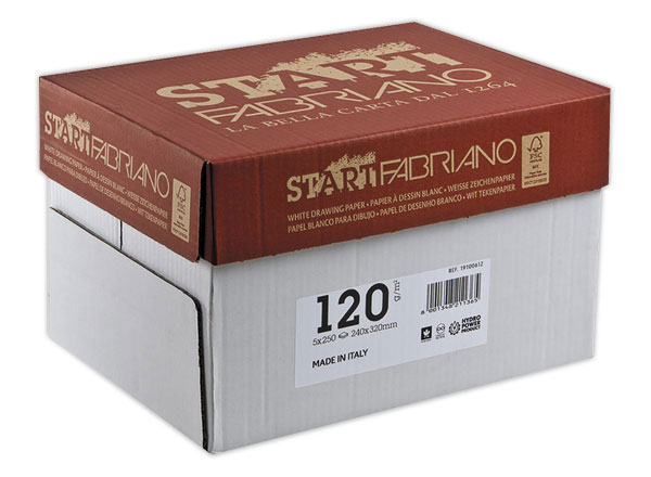 1 Pack de 250 Feuilles de papier dessin blanc format24 X 32 cm - 120 g