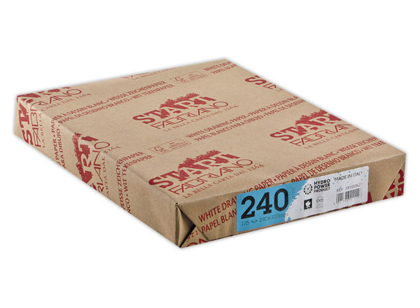 1 Pack de 125 Feuilles de papier dessin blanc format 24 X 32 cm - 240 g