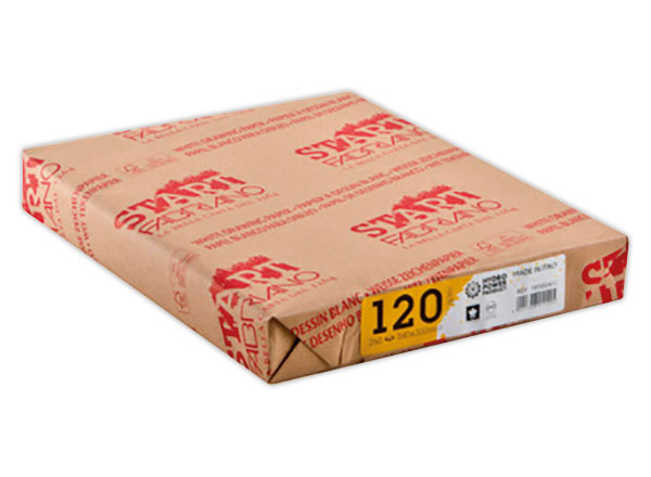 1 Pack de 250 Feuilles de papier dessin blanc format raisin (50 x 65 cm) - 120 g