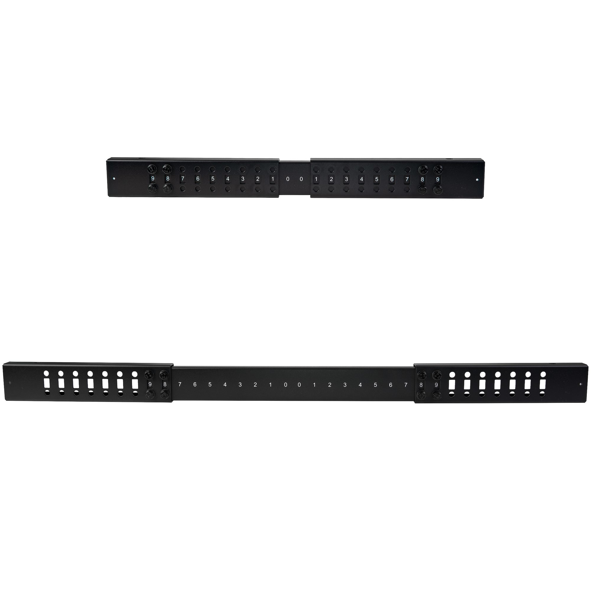 StarTech.com Rack de serveur réglable à cadre ouvert 12U 4 montants - Bâti rack avec roulettes et gestion de câbles (4POSTRACK12U) - Rack cadre ouvert - noir - 12U - pour P/N: CABSCREWM5B, CABSCREWSM5, CABSCREWSM5B, CABSCREWSM62, CABSCREWSM6B, CABSCRWS122