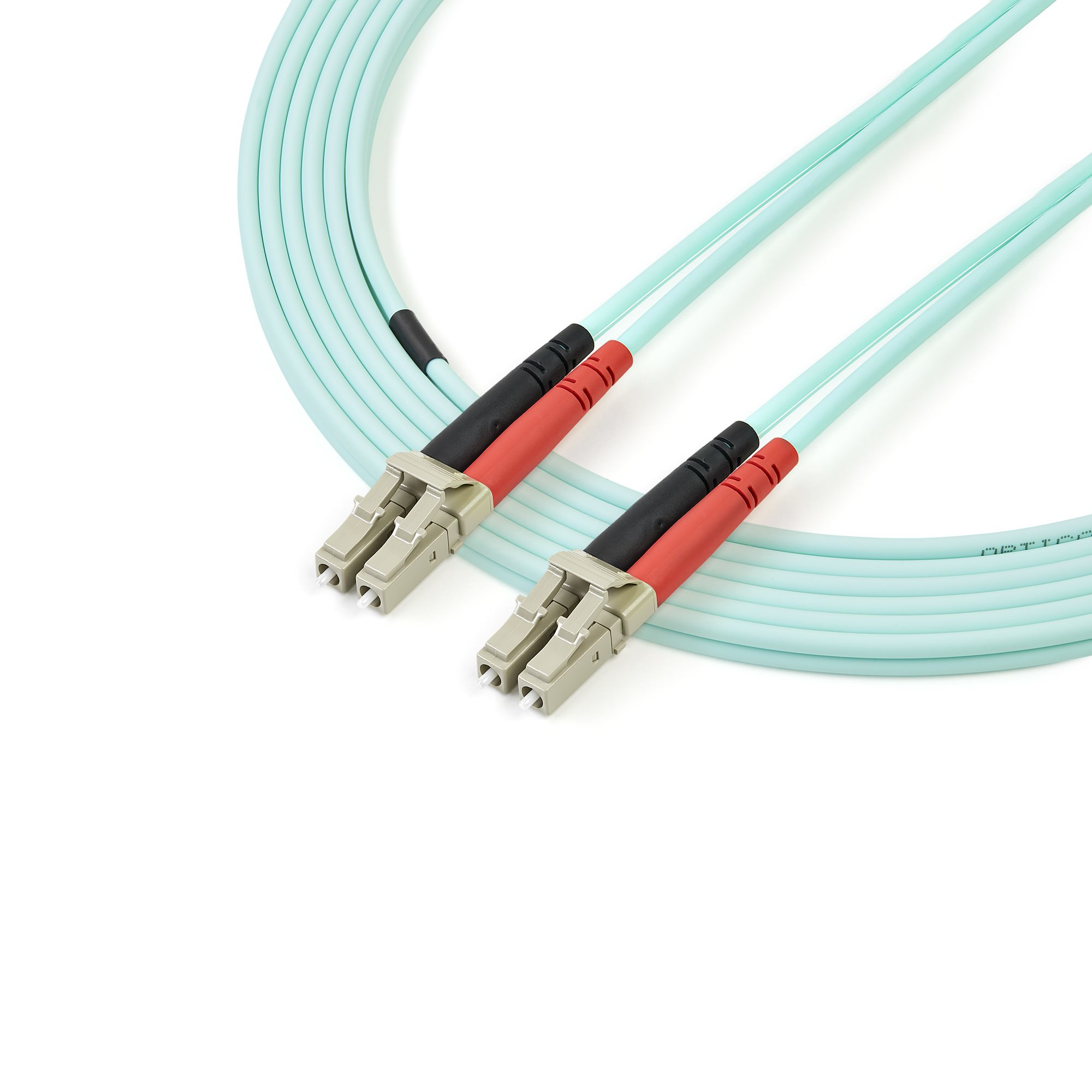 StarTech.com Câble Fibre Optique Multimode 3m LC/UPC à LC/UPC OM4, 50/125 - Câble réseau - LC multi-mode (M) pour LC multi-mode (M) - 3 m - fibre optique - duplex - 50 / 125 microns - OM4 - turquoise