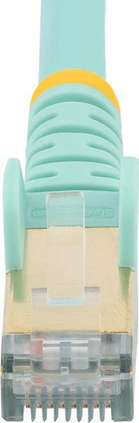 StarTech.com Câble réseau Cat6a STP sans crochet de 1 m - Aqua - Cordon de raccordement - RJ-45 (M) pour RJ-45 (M) - 1 m - STP - CAT 6a - moulé, sans crochet - turquoise