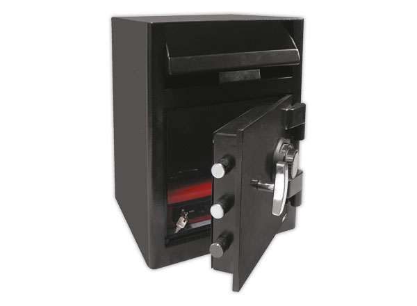 1 Coffre de dépôt avec serrure à combinaison mécanique 17 L
