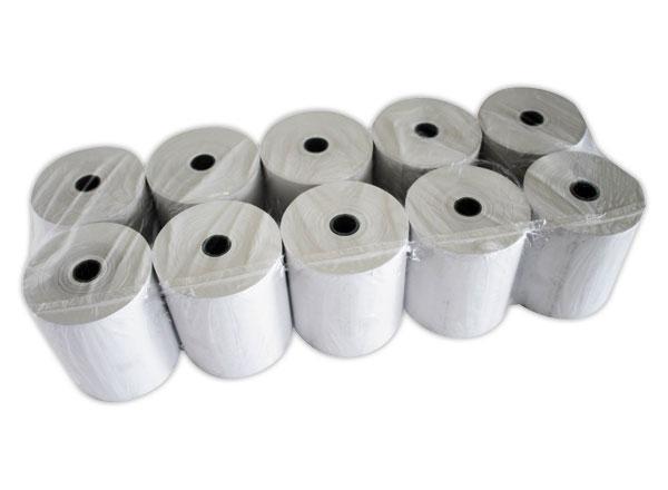 1 Lot de 10 Bobines de papier pour caisses et terminaux point de vente 80 mm X 76m