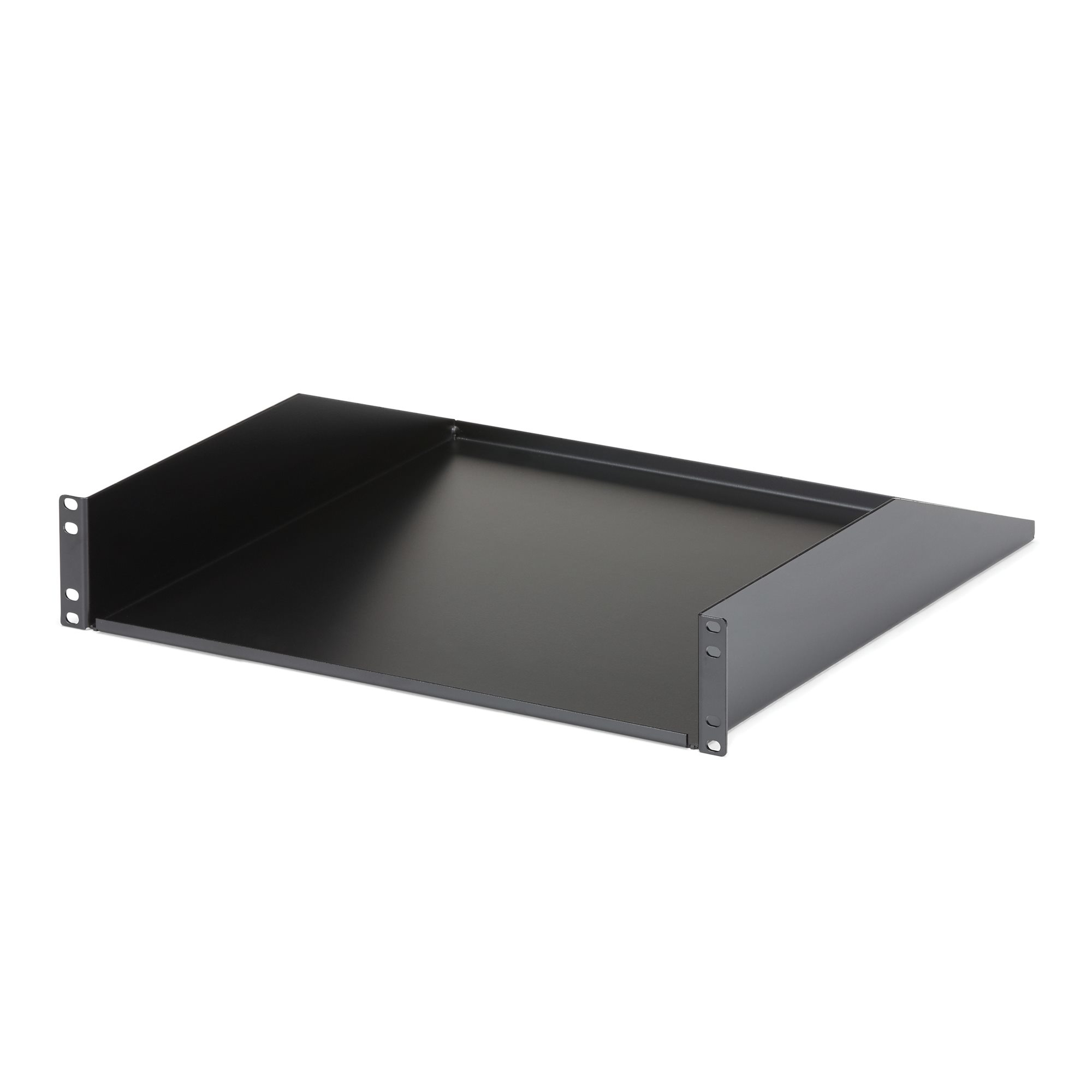 StarTech.com Etagere cantilever montee en rack 2U - Etagere fixe robuste pour rack de serveur - 56 kg - Étagère pour rack - noir - 2U - 19" - pour P/N: RK12OD2, RK2537BKM, RK3236BKF, RK4236BKB, RK4242BK24, RK4242BK30, RKQMCAB12V2
