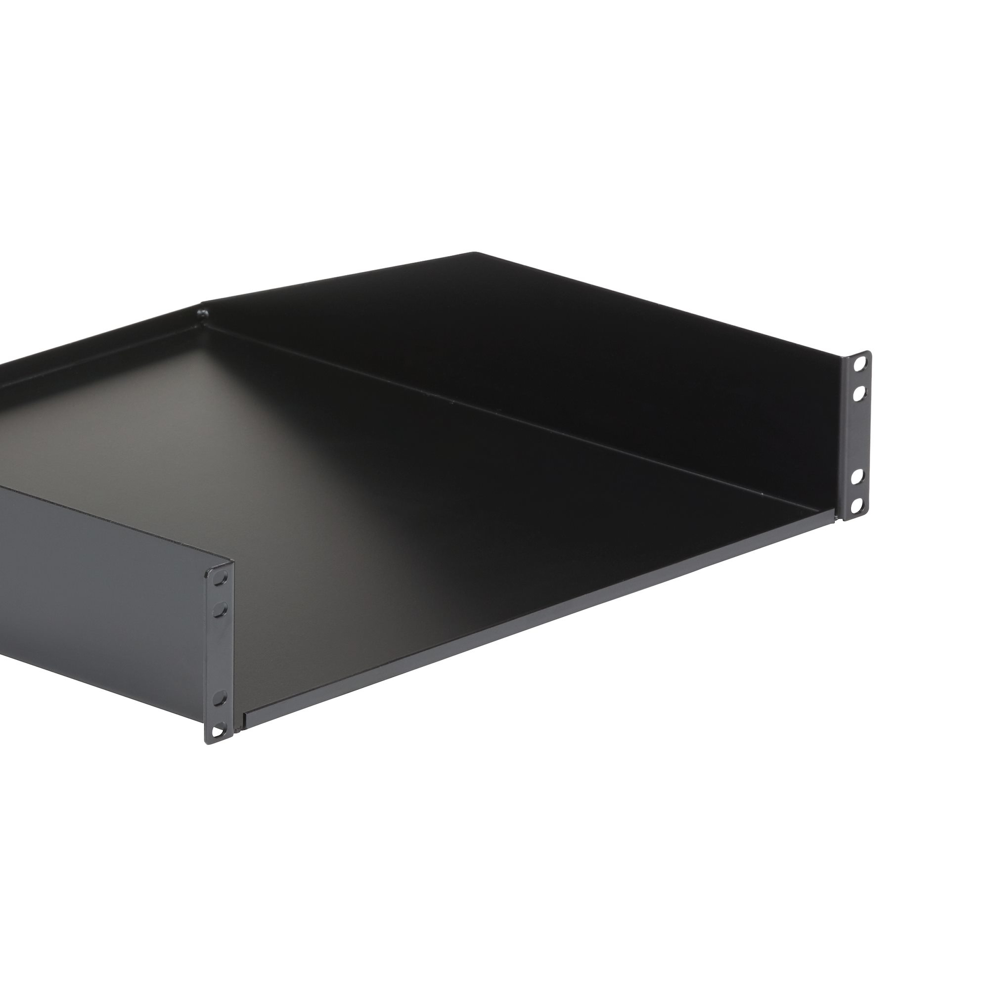 StarTech.com Etagere cantilever montee en rack 2U - Etagere fixe robuste pour rack de serveur - 56 kg - Étagère pour rack - noir - 2U - 19" - pour P/N: RK12OD2, RK2537BKM, RK3236BKF, RK4236BKB, RK4242BK24, RK4242BK30, RKQMCAB12V2