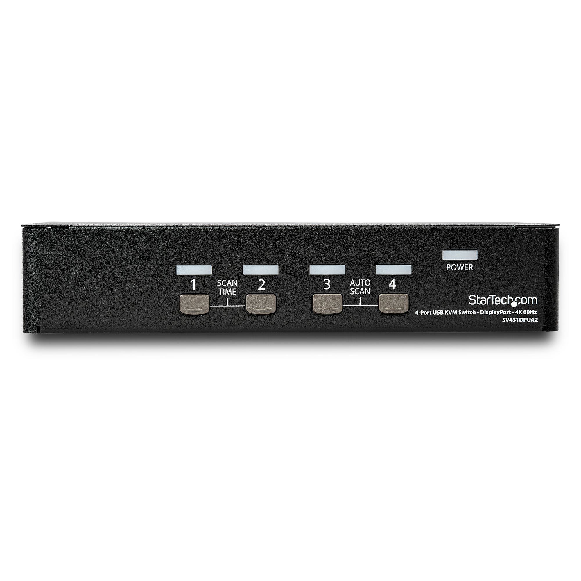 StarTech.com Switch KVM DisplayPort 4K 60 Hz à 4 ports avec hub USB 2.0 intégré - Commutateur KVM DP de 4 ports (SV431DPUA2) - Commutateur écran-clavier-souris/audio - 4 x KVM / audio - 1 utilisateur local - de bureau - CA 100 - 240 V