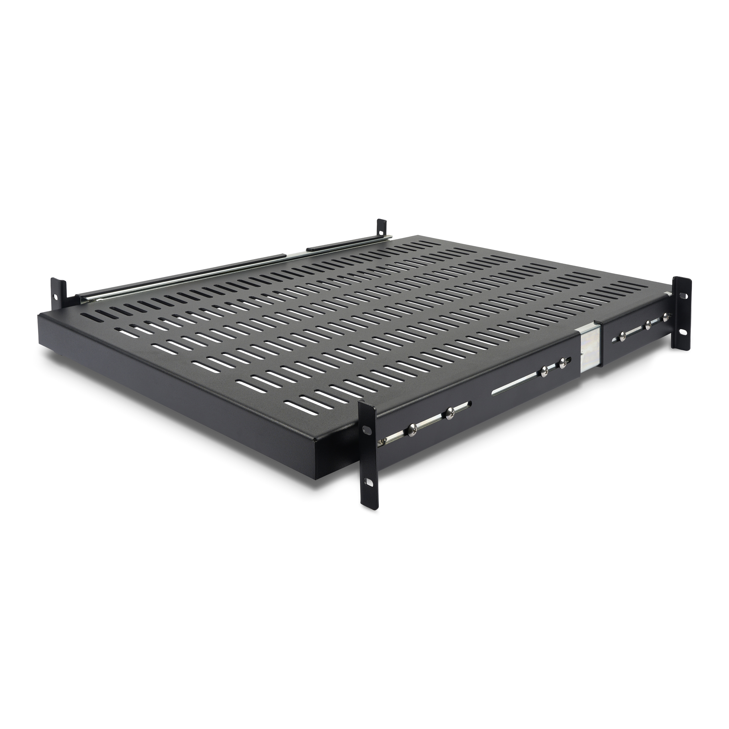 StarTech.com Etagère coulissante pour Montage en Rack de Serveur ventilé 2U - Profondeur ajustable 48 cm  Capacité de charge 23kg - Étagère pour rack - 1U - 19" - pour P/N: RK1233BKM, RK2433BKM, RK2537BKM, RK3236BKF, RK4236BKB, RK4242BK24, RK4242BK30