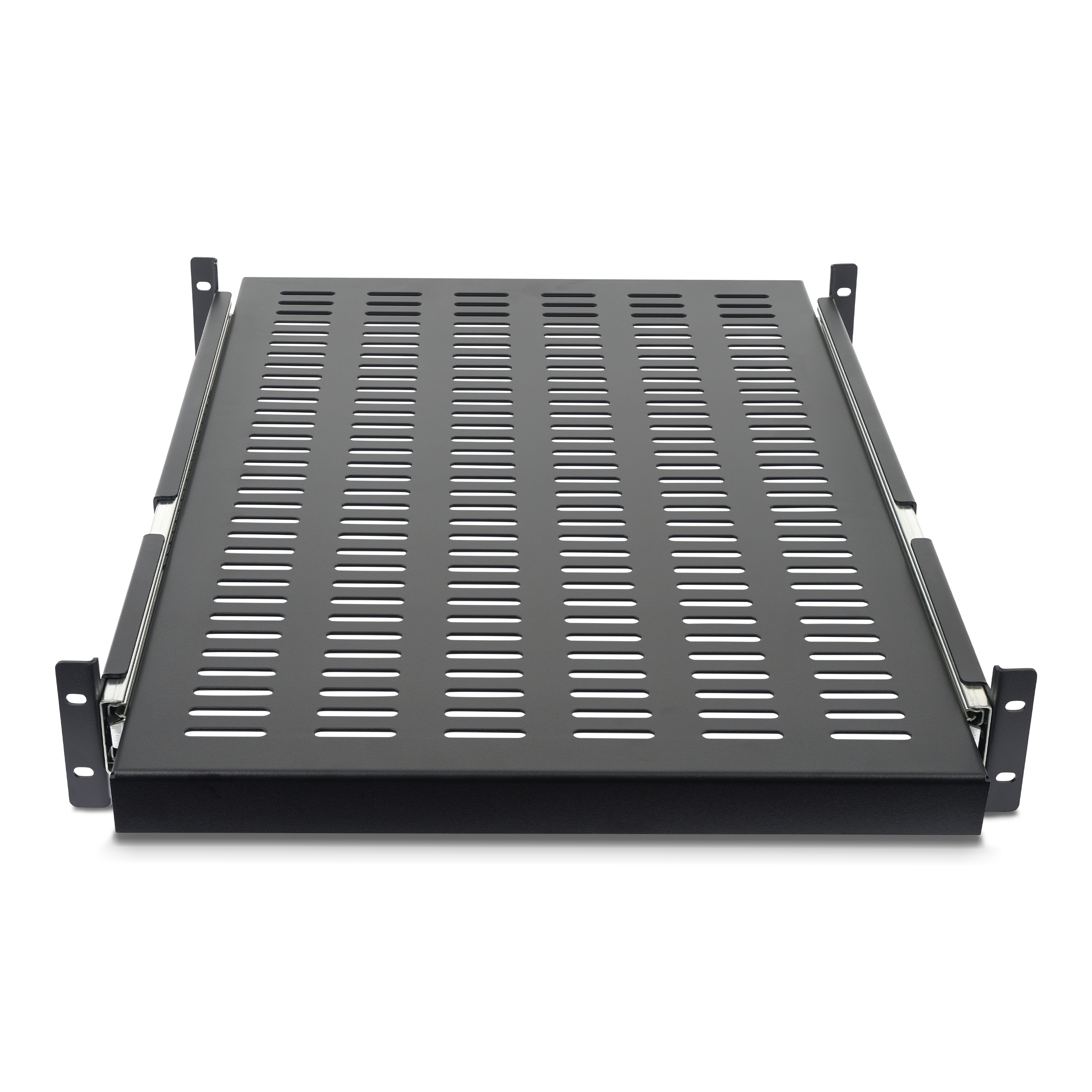 StarTech.com Etagère coulissante pour Montage en Rack de Serveur ventilé 2U - Profondeur ajustable 48 cm  Capacité de charge 23kg - Étagère pour rack - 1U - 19" - pour P/N: RK1233BKM, RK2433BKM, RK2537BKM, RK3236BKF, RK4236BKB, RK4242BK24, RK4242BK30