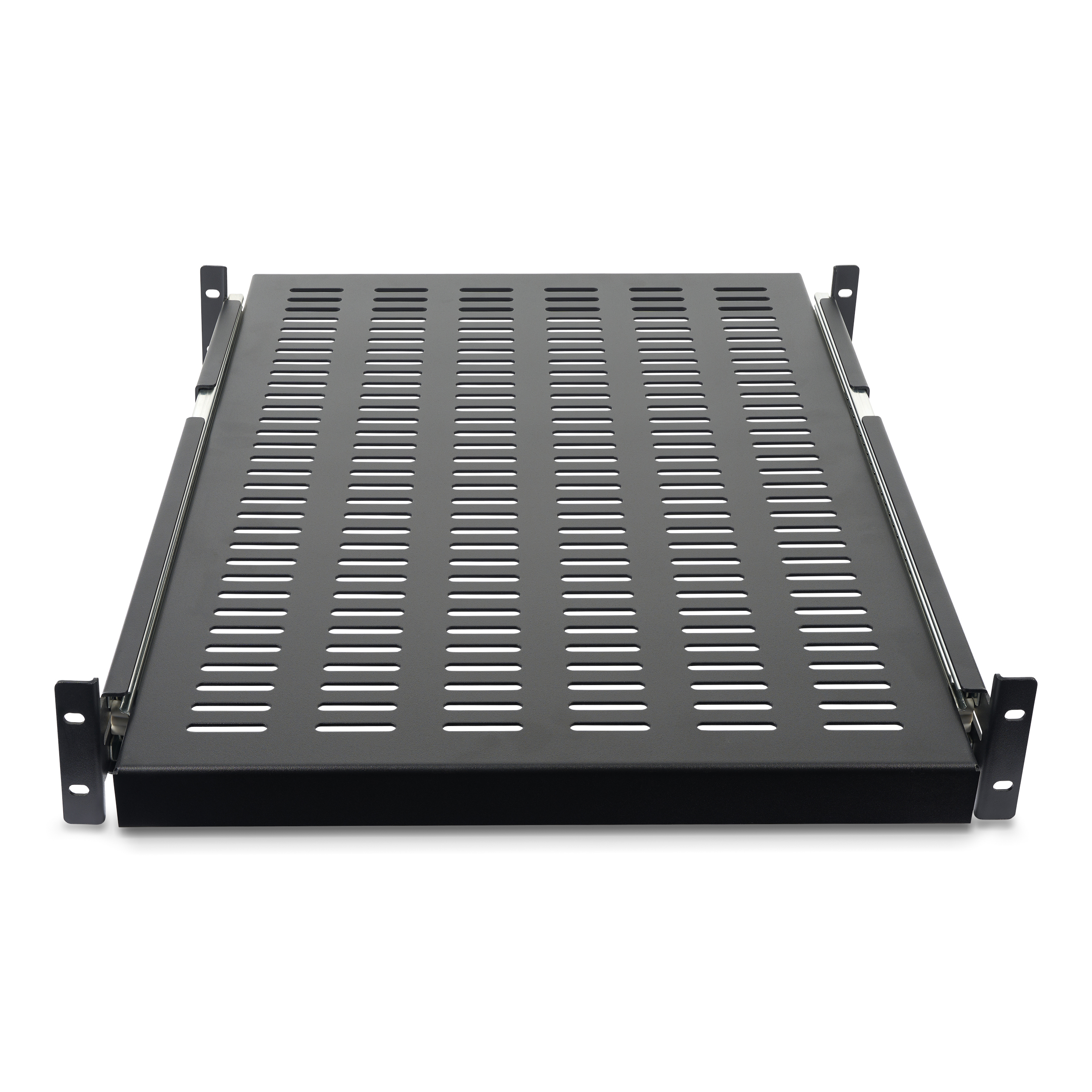 StarTech.com Etagère coulissante pour Montage en Rack de Serveur ventilé 2U - Profondeur ajustable 48 cm  Capacité de charge 23kg - Étagère pour rack - 1U - 19" - pour P/N: RK1233BKM, RK2433BKM, RK2537BKM, RK3236BKF, RK4236BKB, RK4242BK24, RK4242BK30