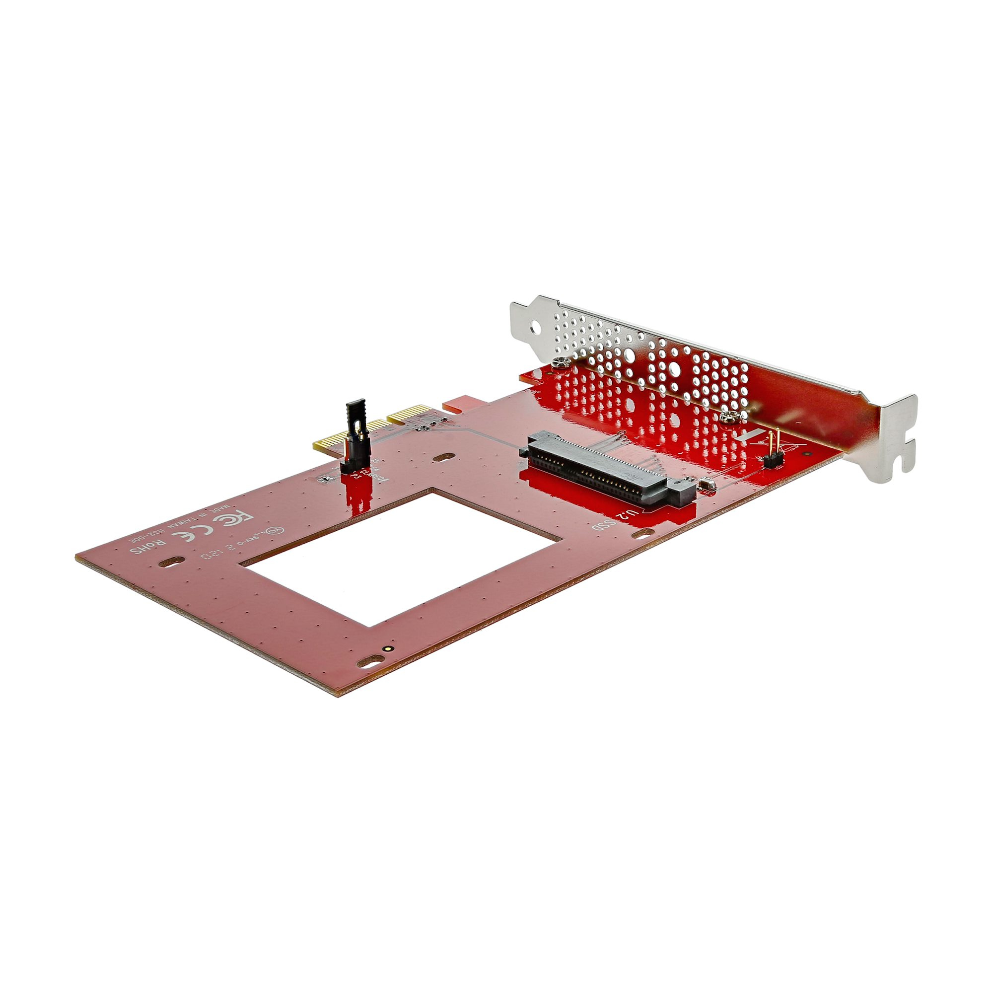 StarTech.com Adaptateur PCIe U.2 - PCI Express 3.0 x4 - Pour SSD U.2 NVMe de 2,5" - Convertisseur SFF-8639 vers PCIe - SSD PCIe - Adaptateur d'interface - 2.5" - Ultra M.2 Card - PCIe 3.0 x4 - rouge - pour P/N: BNDTB10GI, BNDTB210GSFP, BNDTB310GNDP, BNDTB