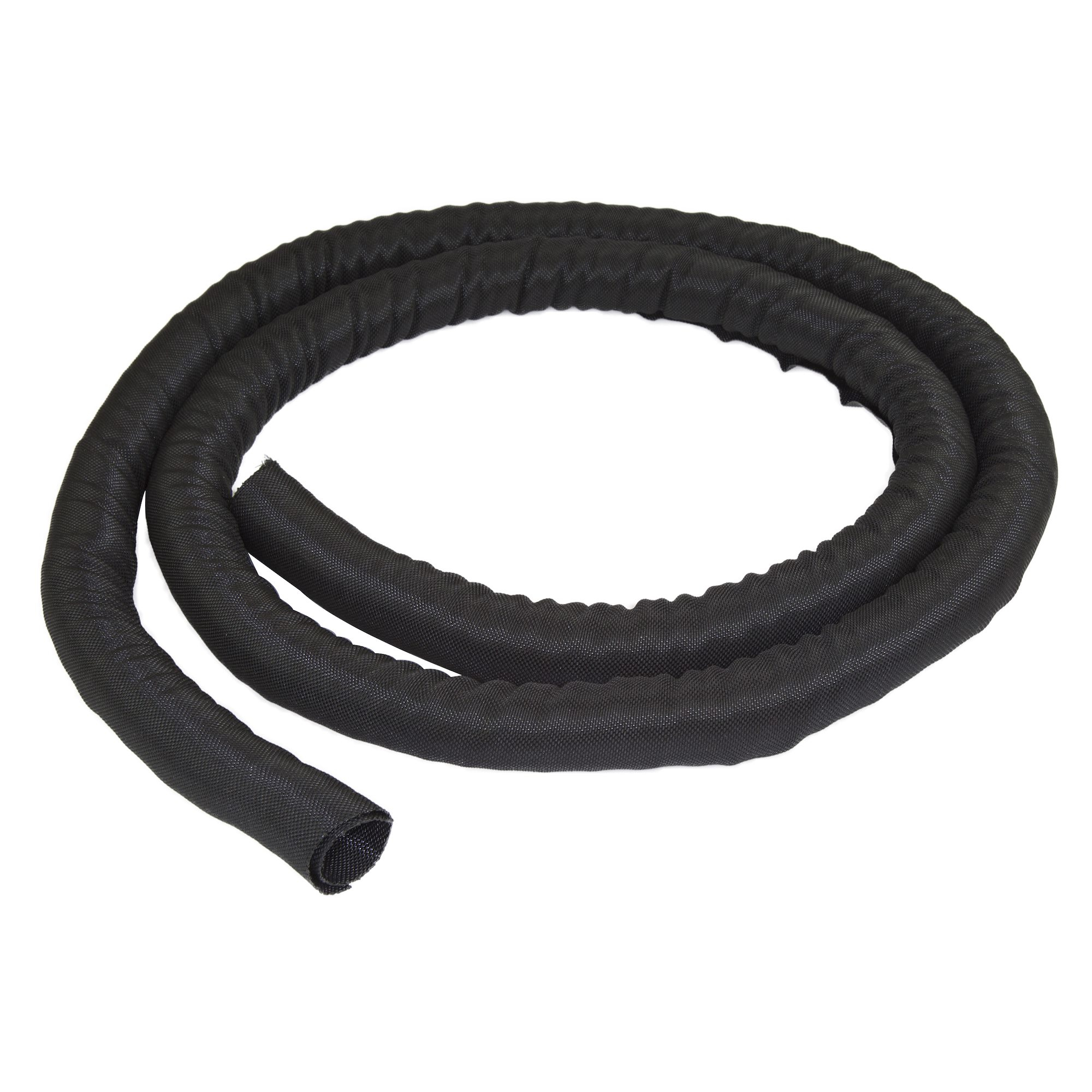 StarTech.com Passe-câble de 2 m - Gaine tressée auto-fermante - Gestionnaire de câbles en tissue trimmable (WKSTNCM) - Kit de gaines pour câbles - noir - 2 m