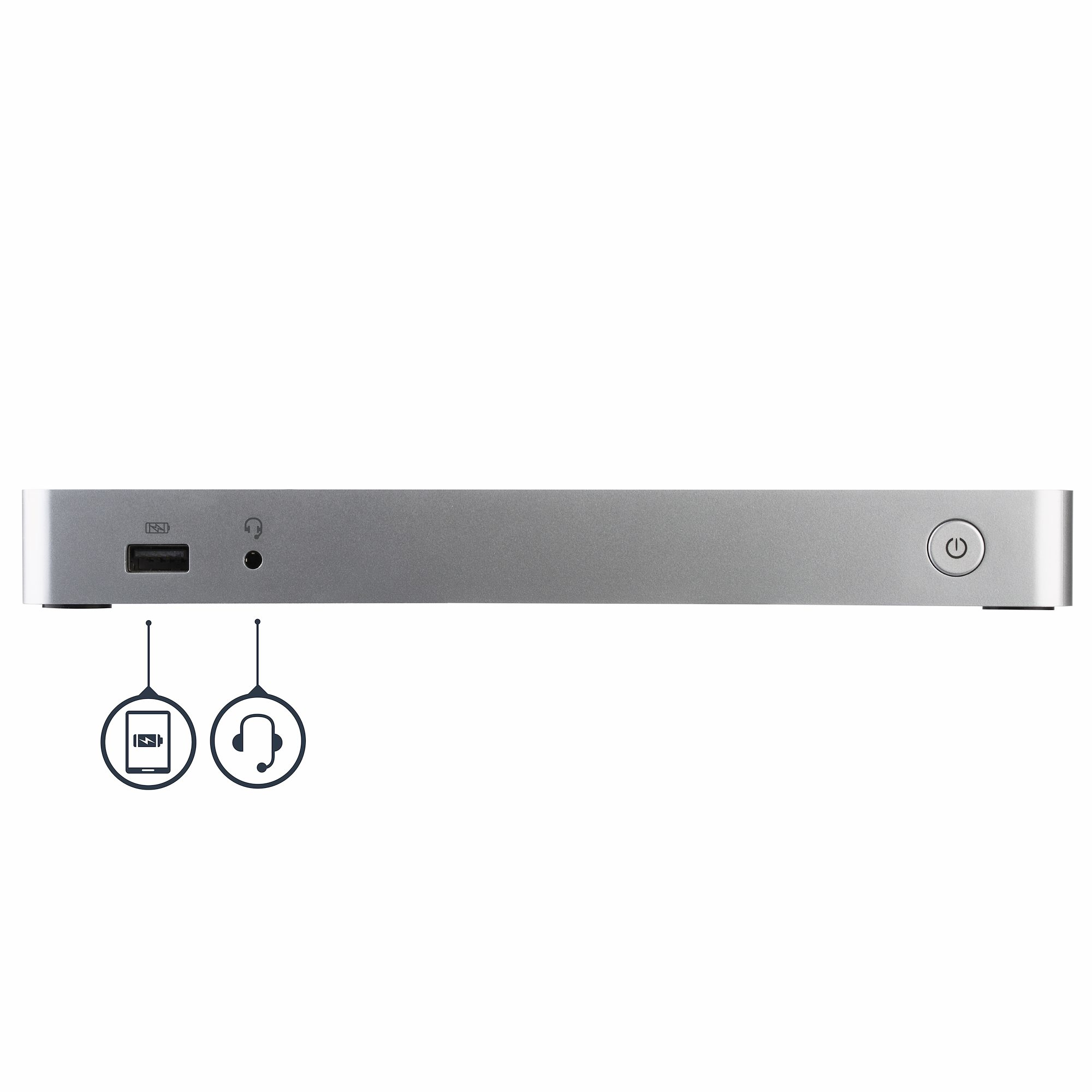 StarTech.com Station d'accueil USB-C à deux écrans - MST/4K - PD 60W - Station d'accueil - USB-C / Thunderbolt 3 - 2 x HDMI - 1GbE - 60 Watt