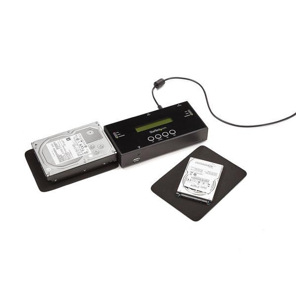 StarTech.com Duplicateur et Effaceur de HDD/SDD SAS/SATA 1:1, Cloneur HDD - Solid state / duplicateur de disque dur - 1 Baies (SATA-600 / SAS-2)