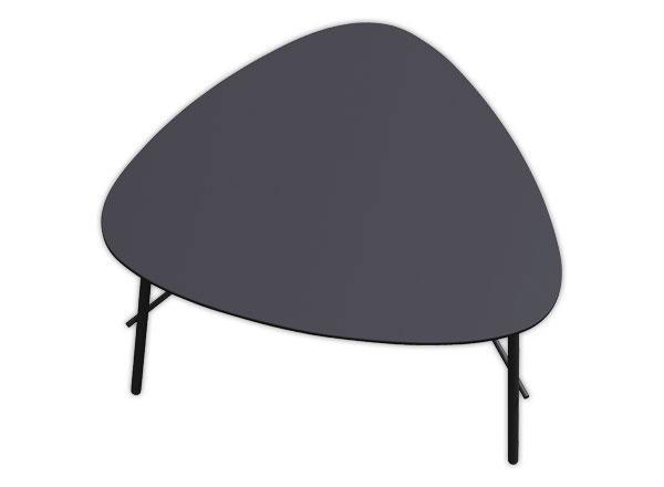 1 Table basse gigogne 60 cm noire