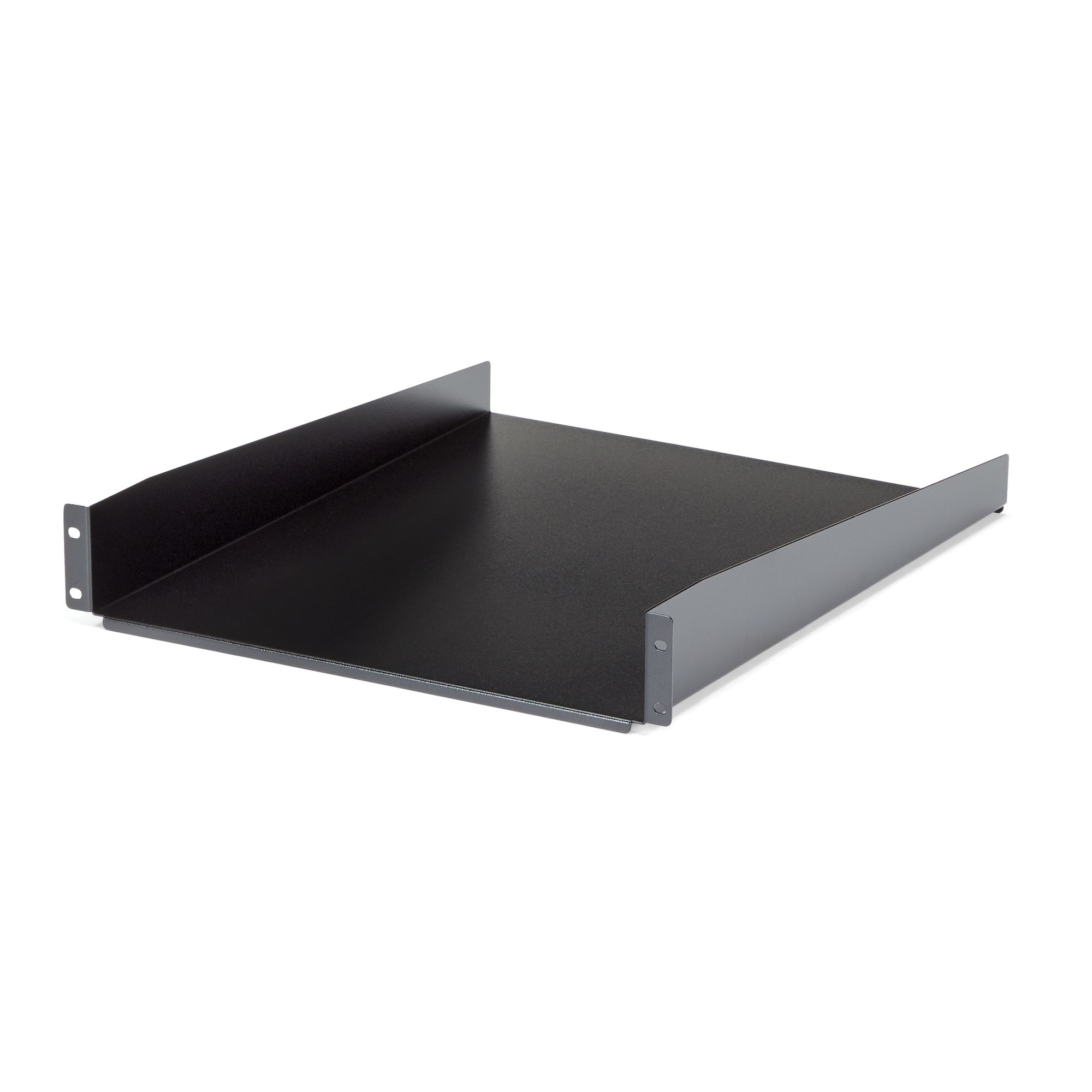 StarTech.com Etagère fixe montée en rack 2U 22 pouces - 22 kg - Étagère pour rack - noir - 2U - 22" - pour P/N: RK12OD2, RK2433BKM, RK2537BKM, RK3236BKF, RK4236BKB, RK4242BK24, RK4242BK30