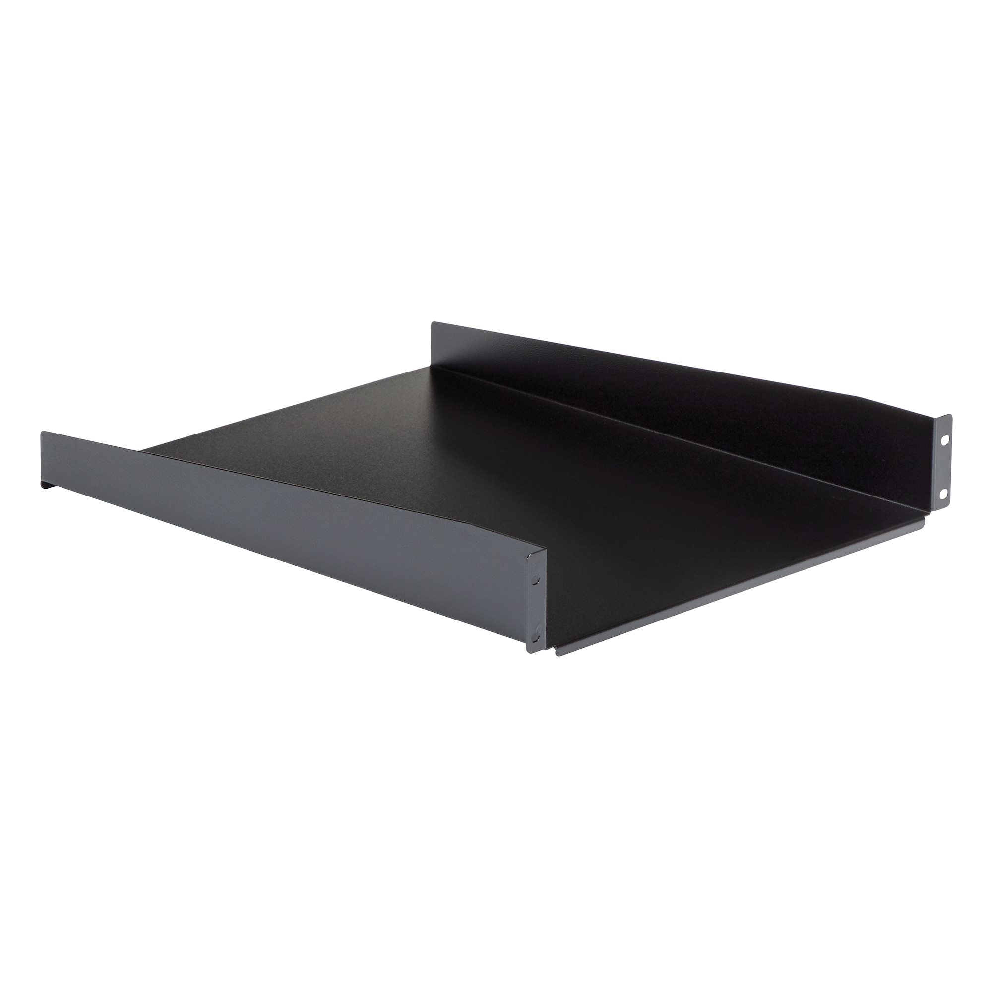StarTech.com Etagère fixe montée en rack 2U 22 pouces - 22 kg - Étagère pour rack - noir - 2U - 22" - pour P/N: RK12OD2, RK2433BKM, RK2537BKM, RK3236BKF, RK4236BKB, RK4242BK24, RK4242BK30