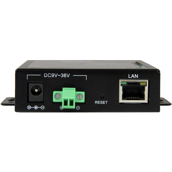 StarTech.com Serveur de périphériques à 2 ports série RS232 vers IP Ethernet - Métallique et montable (NETRS2322P) - Serveur de périphérique - 2 ports - 100Mb LAN, RS-232 - CA 120/230 V / CC 9 - 36 V mural