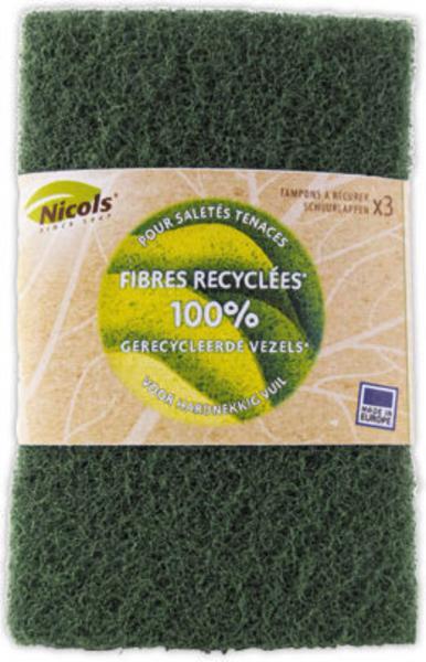 1 Lot de 3 Tampons à récurer écologiques