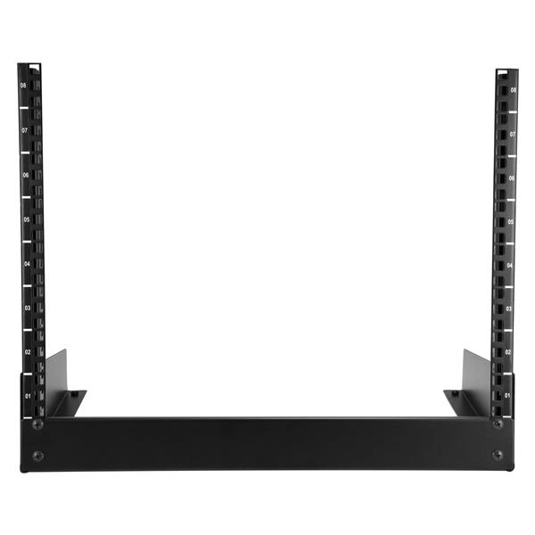 StarTech.com Rack de serveur 8U à 2 montants pour bureau - Armoire serveur à cadre ouvert - Bâti-rack de 19" (RK8OD) - Rack cadre ouvert - 2 montants - 8U