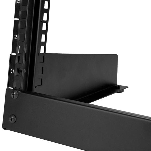 StarTech.com Rack de serveur 8U à 2 montants pour bureau - Armoire serveur à cadre ouvert - Bâti-rack de 19" (RK8OD) - Rack cadre ouvert - 2 montants - 8U