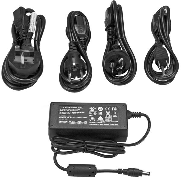 StarTech.com Adaptateur secteur de rechange - Bloc / Adaptateur d'alimentation CC - Chargeur avec connecteur Type M - 12V 5A - Adaptateur secteur - CA 100-240 V - pour StarTech.com Hub USB 3.0 5Gbps Industriel à 4 Ports, Hub USB 3.0 pour PC